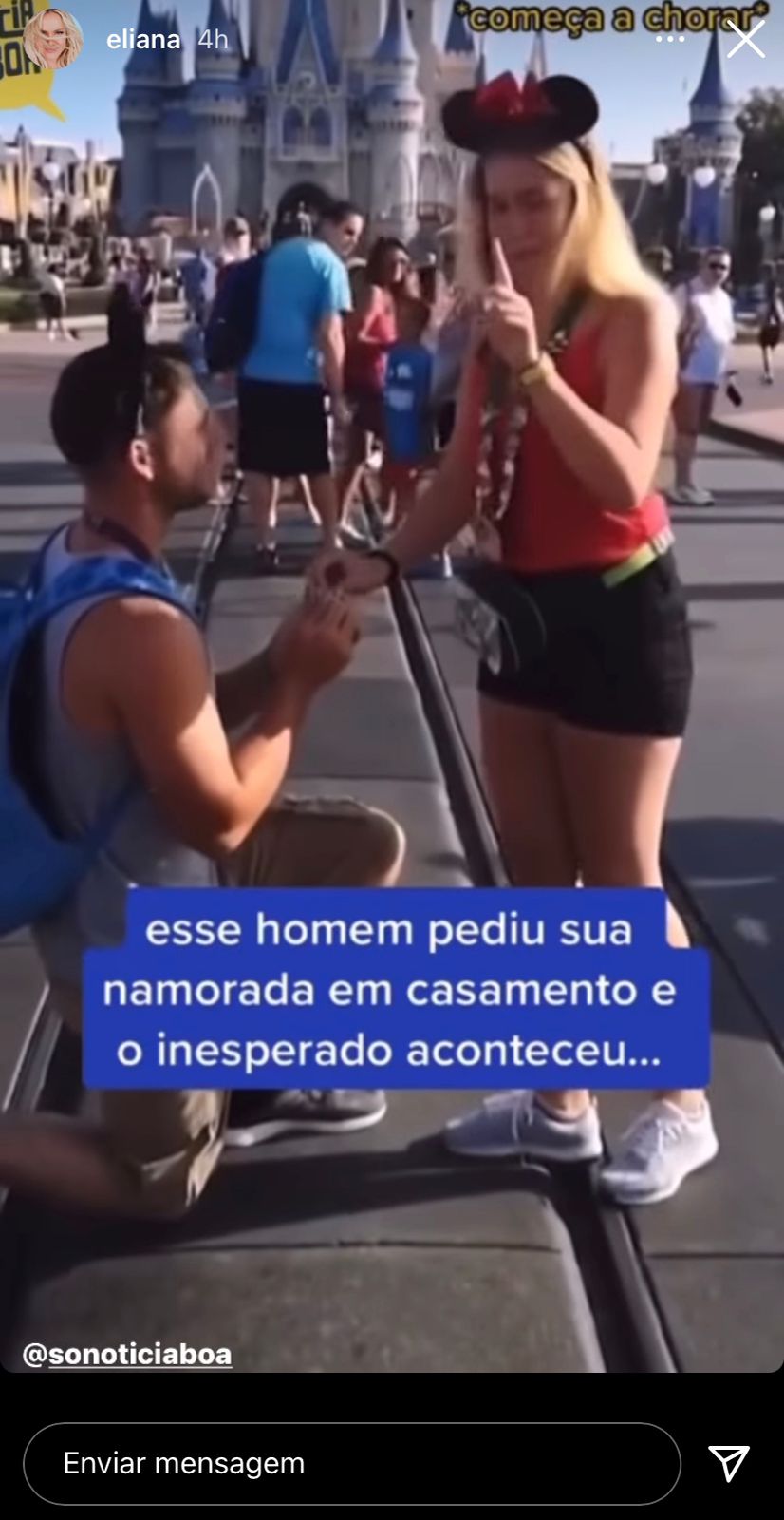 Eliana expõe vídeo de pedido de casamento e descoberta de gravidez: "O inesperado aconteceu"