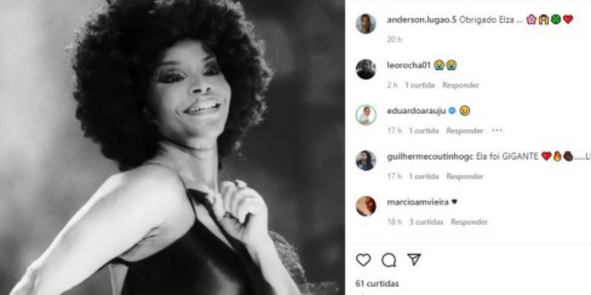 Ex de Elza Soares homenageia cantora após morte - Foto: Reprodução