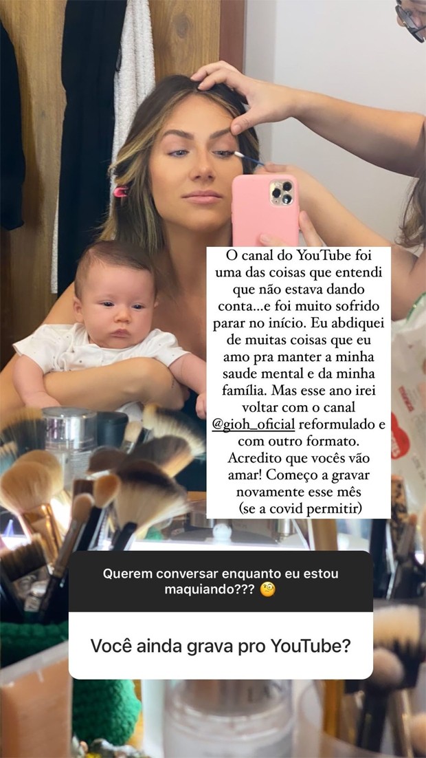 Giovanna Ewbank decidiu contar sobre doença e anunciou novidade (Foto: Reprodução/ Instagram)