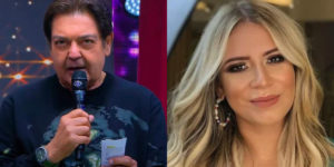 Faustão e a cantora Marília Mendonça (Foto: Reprodução)