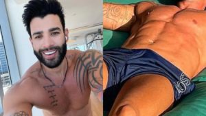 Gusttavo Lima exibe corpasso no Instagram e seguidores vão à loucura (Foto: Montagem/ Reprodução)