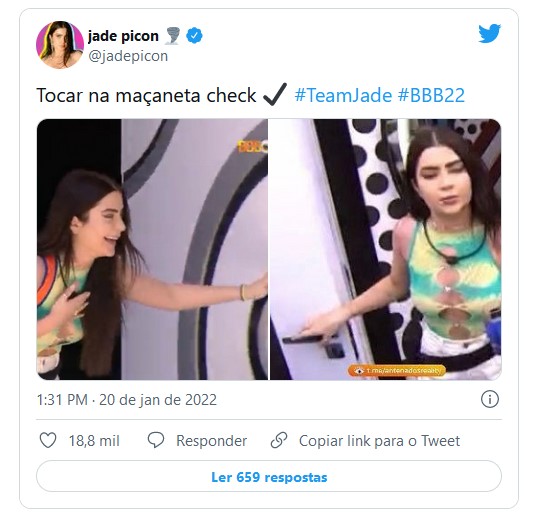 Web reagiu aos 'delírios' de Jade Picon  (Foto: Reprodução / Internet)