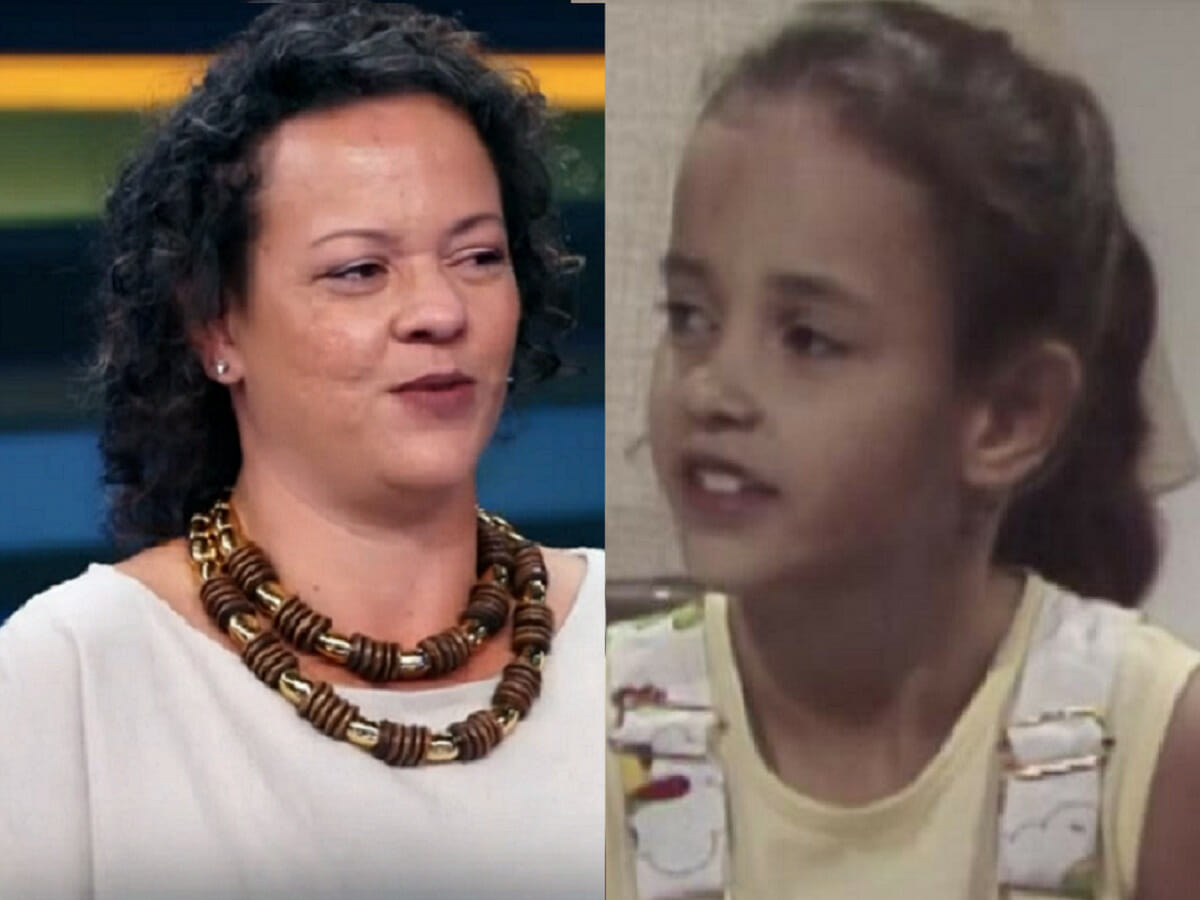 Katia Moura, ex-atriz mirim, surpreende Luciano Huck (Foto: Reprodução)