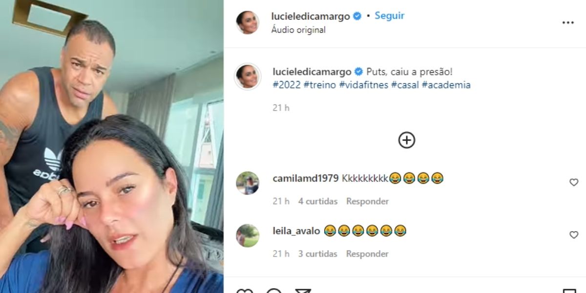 "Meu relacionamento", Luciele passa mal ao fazer anúncio ao lado de Denílson e confirma desfecho: "Não dá"