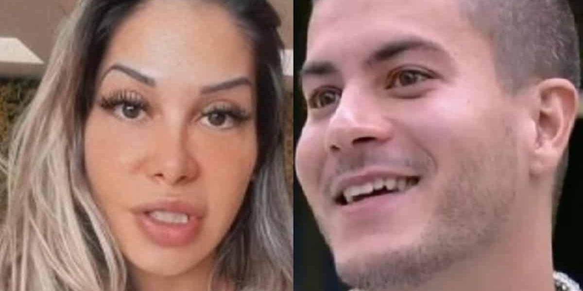 Maira Cardi não gostou de Arthur Aguiar ter comido pão (Foto: Reprodução)