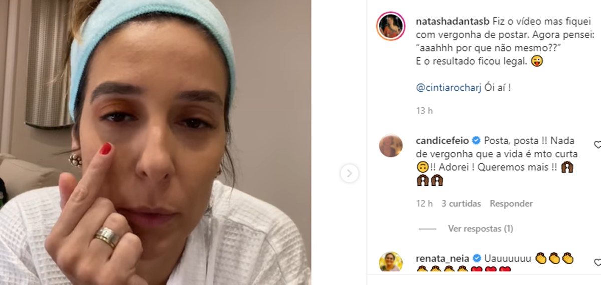 Esposa de Bonner publica vídeo e conta sobre doença nos olhos (Reprodução/ Instagram)