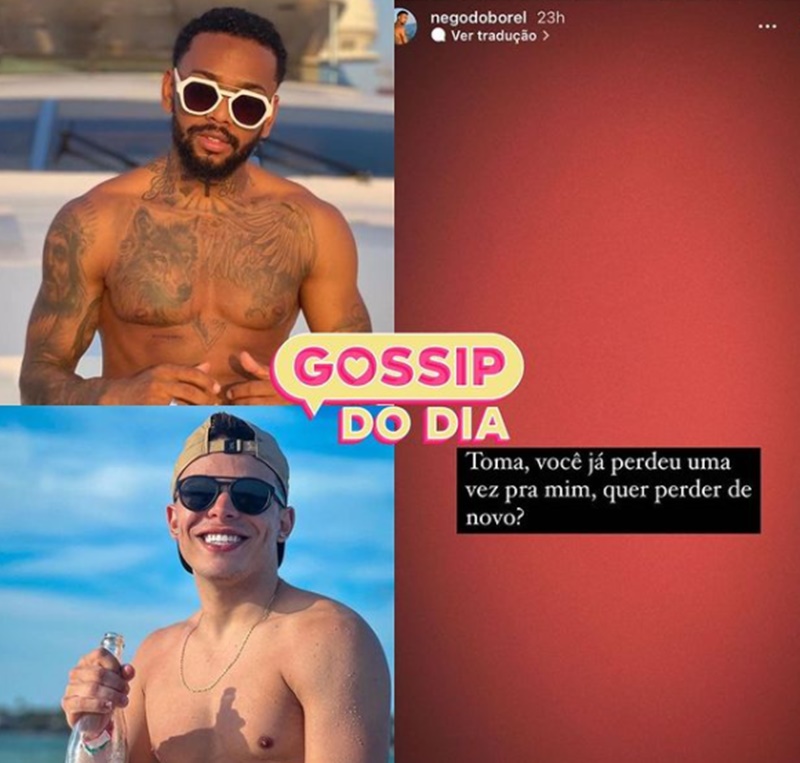 Segundo o perfil Gossip do Dia, a briga parece que vai ser feita entre cantor e ator (Reprodução/ Instagram)