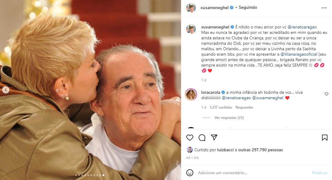 Xuxa e Renato Aragão (Foto: Reprodução)