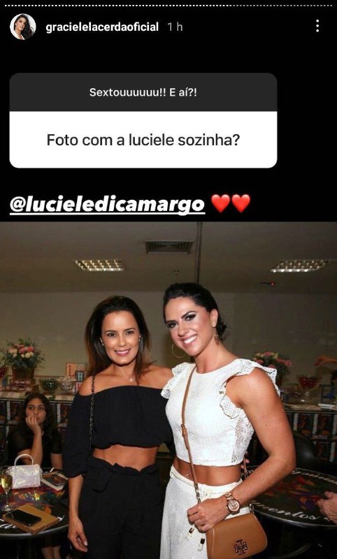 Graciele Lacerda e Luciele Di Camargo (Foto: Reprodução)