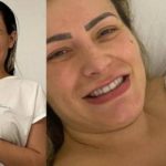 Andressa Urach dá à luz após internação (Foto: Reprodução)