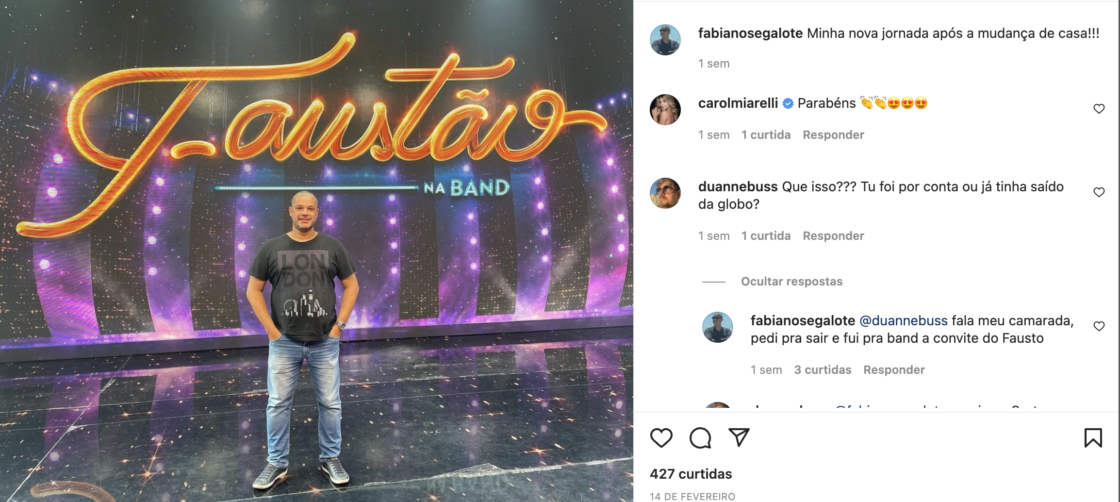 Diretor foi chamado por Faustão para a Band 