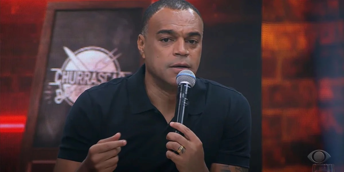 Denilson desmorona ao vivo (Foto: Divulgação)