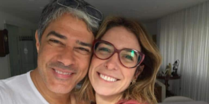 William Bonner ao lado de sua esposa, Natasha Dantas (Foto: Divulgação)