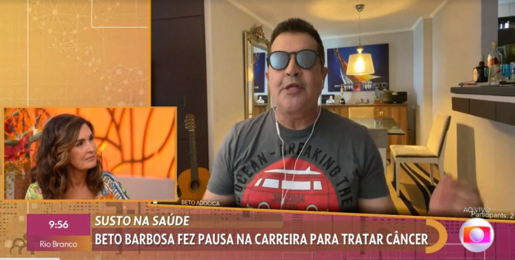 Fátima Bernardes e Beto Barbosa no Encontro