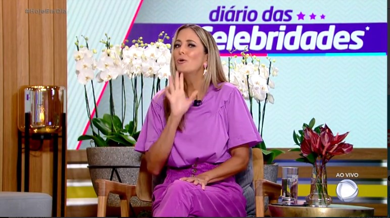 Ticiane Pinheiro falou sobre a família no Diário das Celebridades