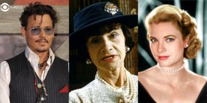 Coco Chanel, Johnny Depp e Grace Kelly em Além da Ilusão? (Foto: Montagem/Thais Teles/Reprodução)