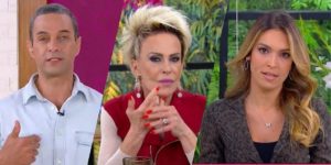 Fabrício Battaglini, Ana Maria Braga e Talitha Morete (Montagem: TV Foco)