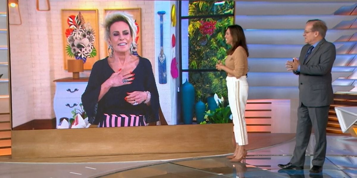 "Aflição", Ana Maria é aterrorizada por Ana Paula Araújo na Globo, leva mãos ao peito e explode: "Nada agradável"