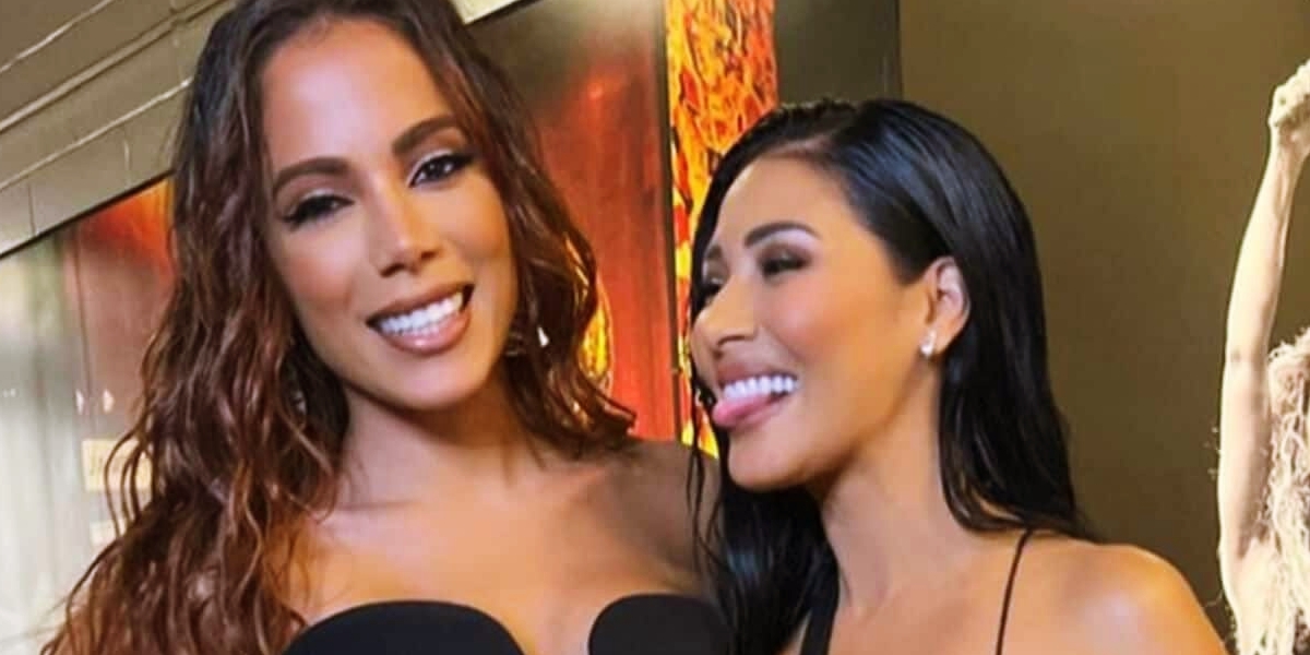 Simaria se reencontrou com Anitta na premiação