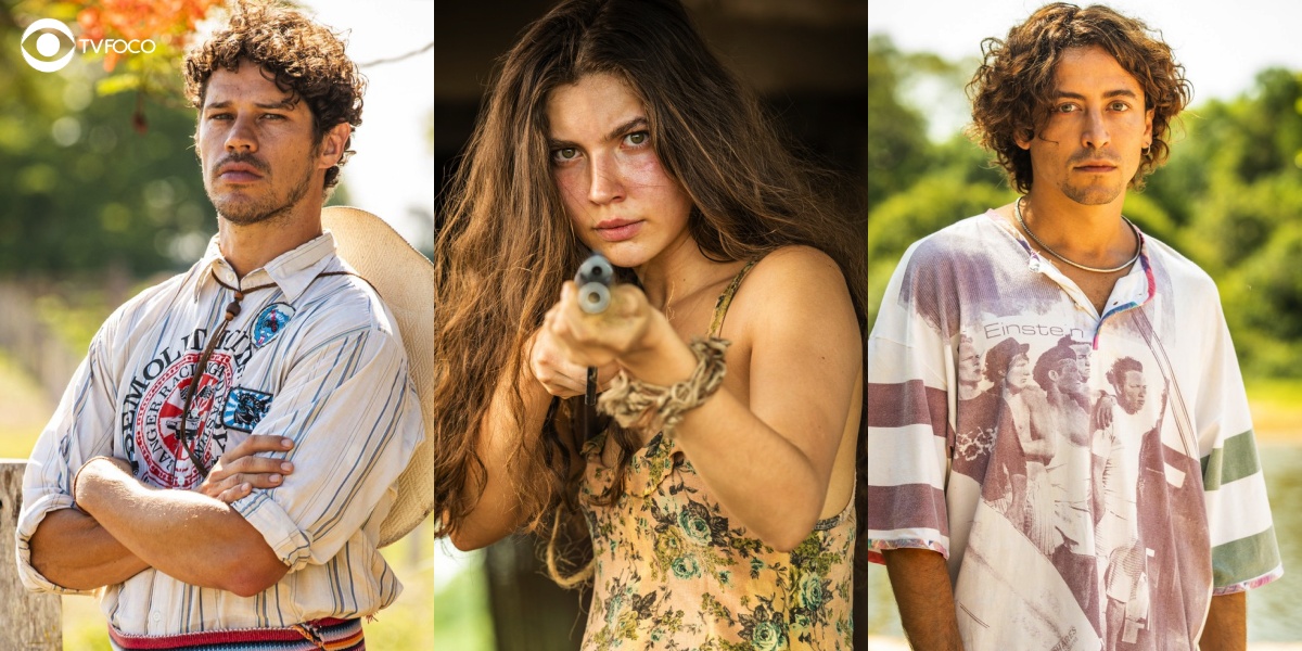 Pantanal vem aí com a chegada de José Loreto, Alanis Guillen e Jesuíta Barbosa (Foto: Montagem/Thais Teles/Reprodução/Globo)