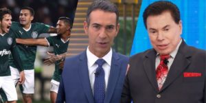 A Band garantiu a liderança com futebol e derrubou César Tralli e o SBT (Montagem: TV Foco)