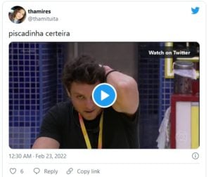 Internautas reagiram ao fato do líder ter indicado Brunna e ela ter sido eliminada (Foto: Reprodução / Twitter)