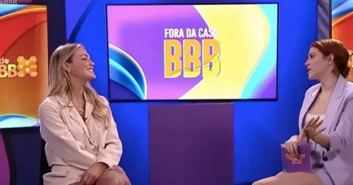 Bárbara no "Fora da Casa" apresentado por Ana Clara (Reprodução/ Globoplay)