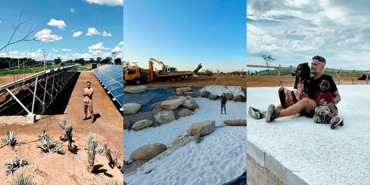 Rancho de Bruno Gagliasso tem energia limpa e homenagem à África - Foto: Reprodução