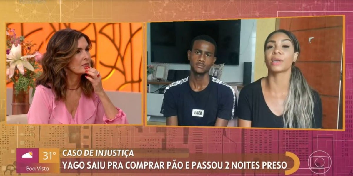 Fátima Bernardes conversou com o jovem Yago no "Encontro" (Foto: Reprodução/TV Globo)