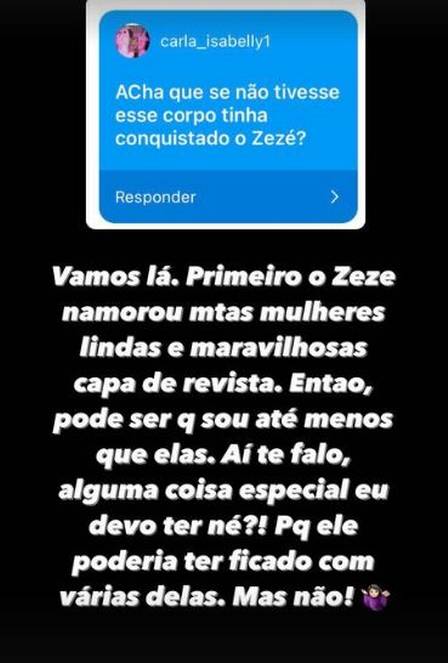 Graciele Lacerda falou sobre passado de Zezé Di Camargo (Foto: Reprodução)