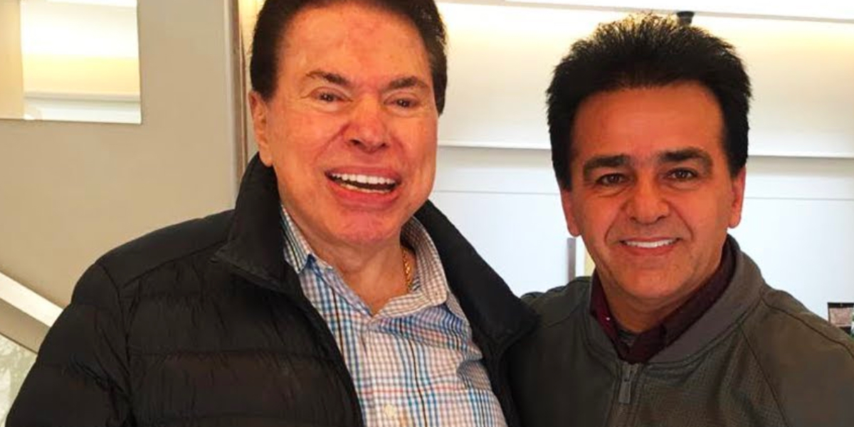 Herbeth de Souza ao lado de Silvio Santos (Foto: Reprodução)