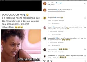 Web se divertiu com o momento inusitado (Foto: Reprodução / Instagram)