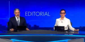 William Bonner e Renata Vasconcellos no Jornal Nacional (Foto: Reprodução-Globo)