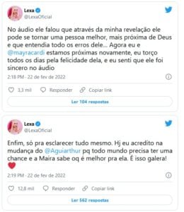 Lexa se manifestou sobre o caso no twitter (Foto: Reprodução / Twitter)