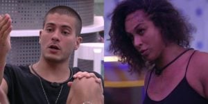 Linn da Quebrada e Arthur Aguiar discutiram no BBB22 (Foto: Reprodução)