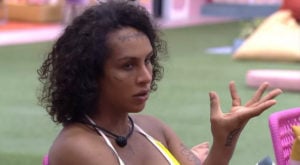 Linn da Quebrada dispara para Eliezer no BBB 22: 'Sempre que vocês têm que se proteger, vocês vêm na gente' (Foto: Reprodução / Globoplay)