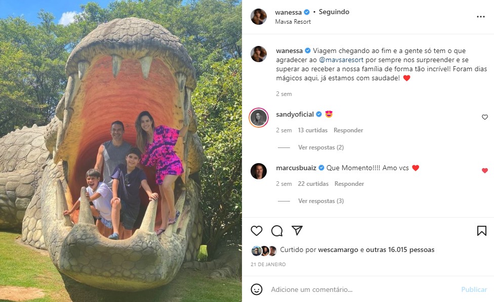 Wanessa Camargo posta foto com marido e os filhos (Foto: Reprodução)