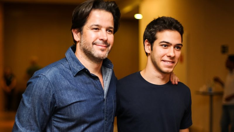 Actor Murilo Benício and his son, Antonio Benício Negrini