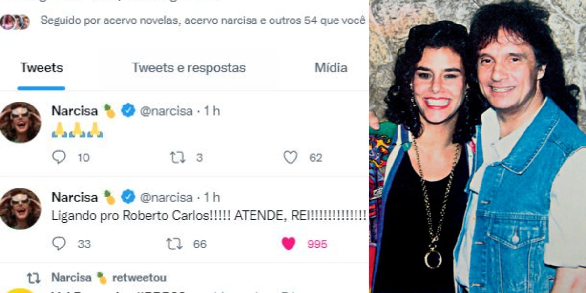 Narcisa Tamborindeguy fez exigência a Roberto Carlos (Foto: Reprodução/Twitter)