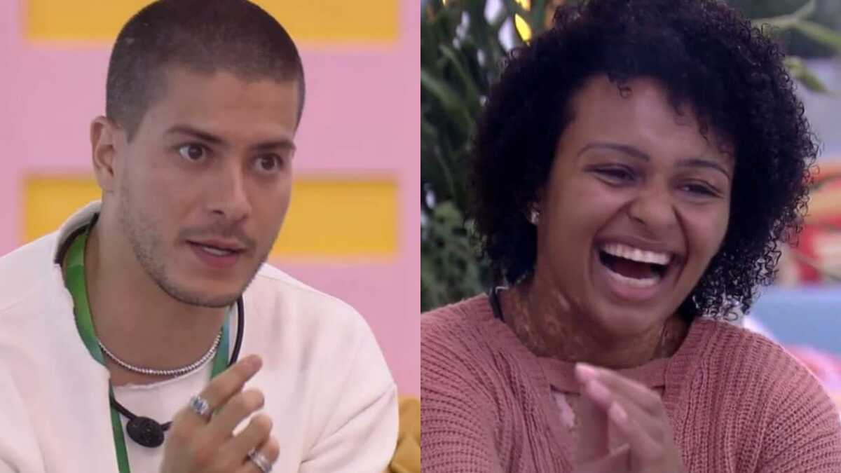 BBB22: Natália desconfia de imunidade dada por Arthur Aguiar (Foto: Reprodução/Montagem)