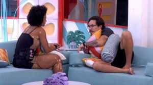 Natália e Eliezer no BBB22 (Foto: Reprodução / Globoplay)