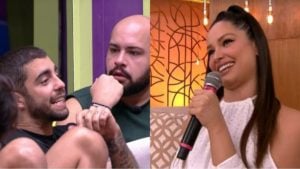 Pedro Scooby ficou de saco cheio de comparativos com Juliette e deu alerta aos brothers do BBB22 (Montagem/ Reprodução/ TV Globo)