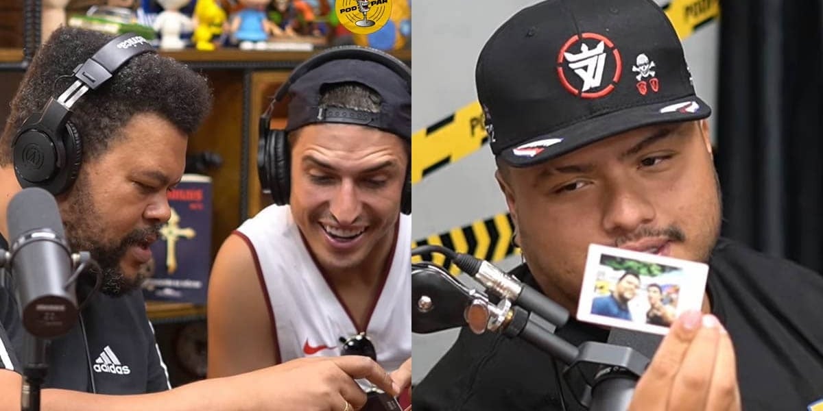 Felipe Prior e Babu Santana opinam sobre o BBB22 no PodPah (Foto: Reprodução)