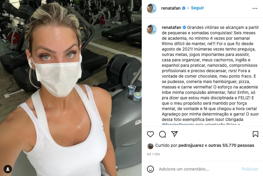 Renata Fan fala sobre rotina de treinos - Reprodução