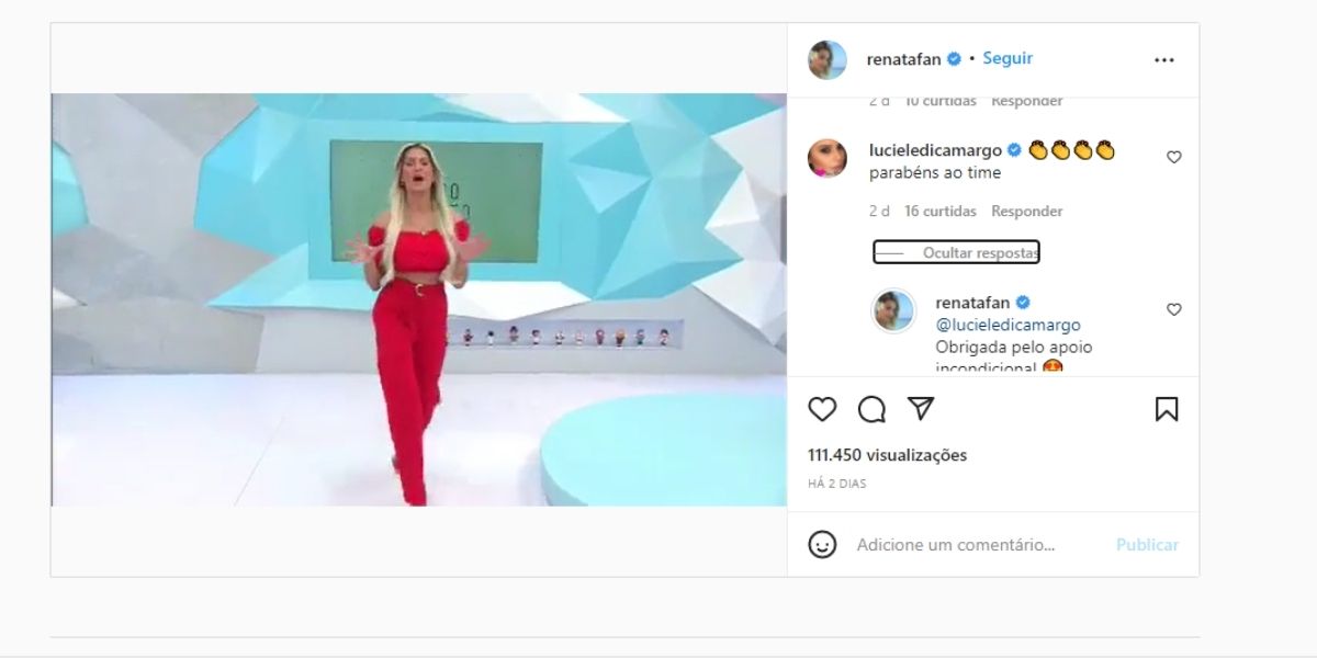 Renata Fan dá desfecho do Jogo Aberto na Band, expõe Denílson e Luciele Di Camargo se envolve: "Sempre foi"