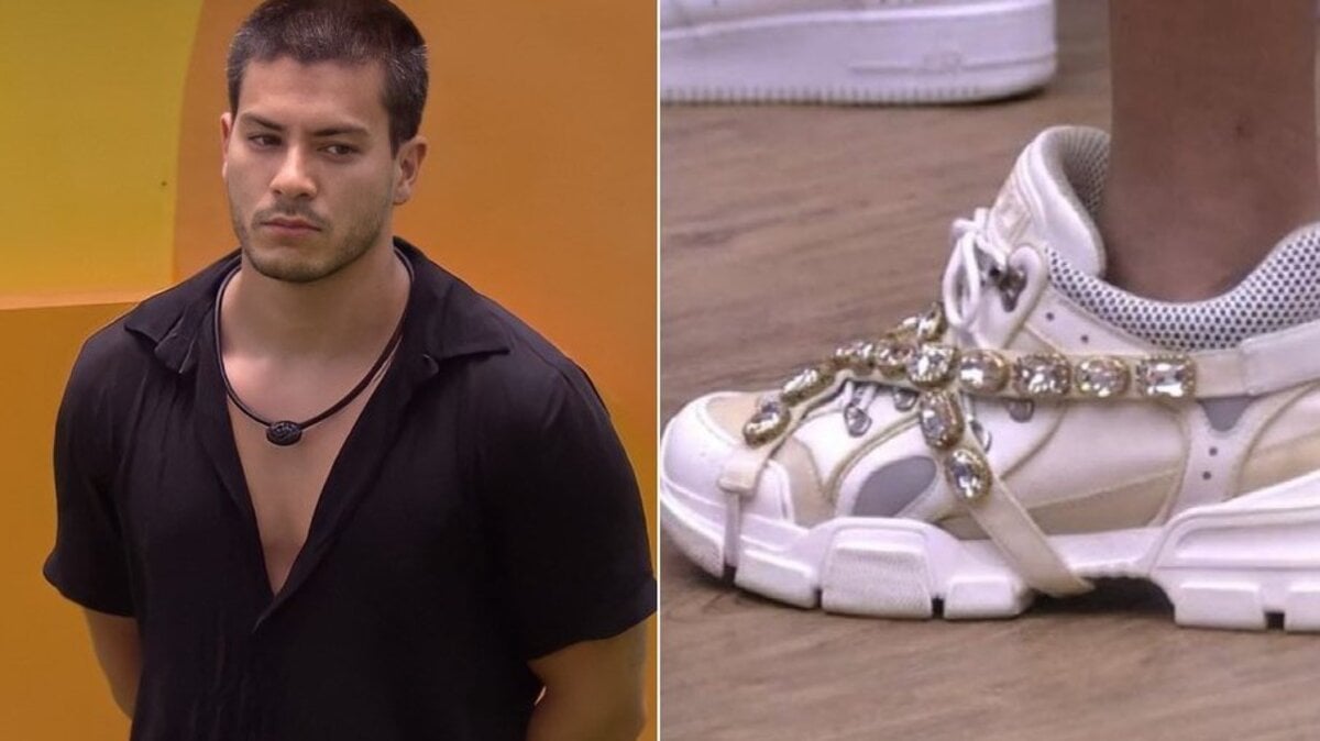 BBB22: Arthur Aguiar usa tênis brega de mais de R$6 mil (Foto: Reprodução)