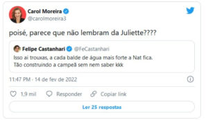 Internautas criticaram o 'massacre' feito por Natália (Foto: Reprodução / Twitter)