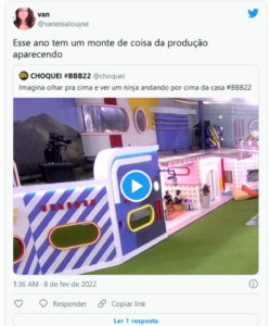 Fã do reality questionou a falta de atenção da euipe do BBB nesse ano (Foto: Reprodução / Twitter)