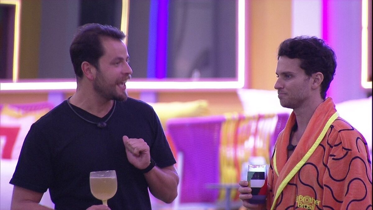 BBB22: Gustavo e Lucas falam de Arthur Aguiar (Foto: Reprodução)