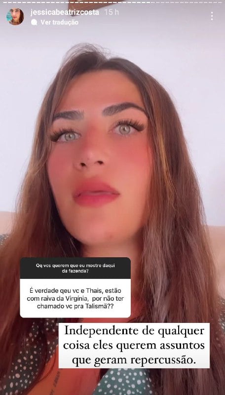 Jéssica falou sobre treta com Virgínia e Zé Felipe (Foto: Reprodução/ Instagram)